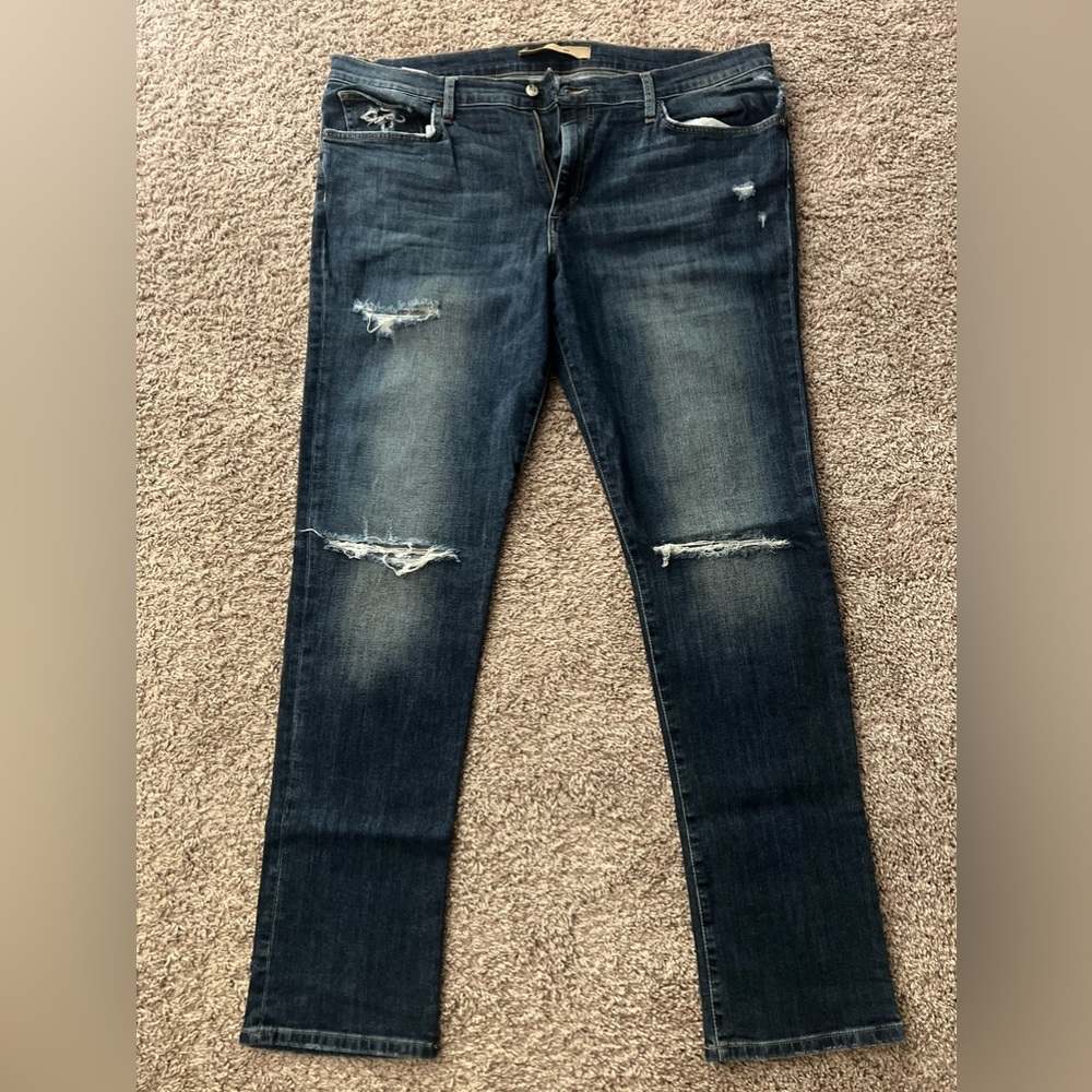Joe’s Jeans Indigo Distressed 5-Pocket Jeans - Inseam 32